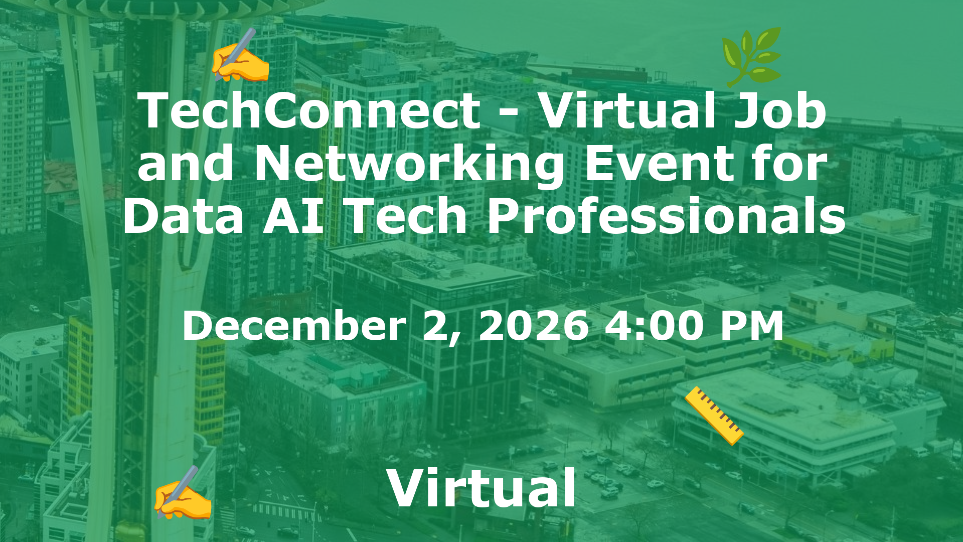 TechConnect - Virtual Job and Networking Event for Data AI Tech Professionals event image